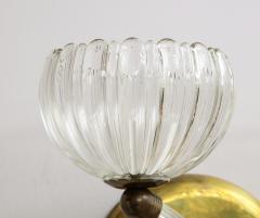 Pair of Murano glass and brass wall sconces - 855199
