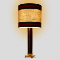 Pair of Murano glass rods on brass metal table lamps - 4480493