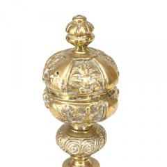 Pair of Neo Classic Large Brass Andirons - 4517563