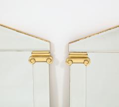 Pair of Neo Classical Mirrors with Gilt Accents France 1980s - 2310164