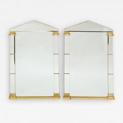 Pair of Neo Classical Mirrors with Gilt Accents France 1980s - 2310488