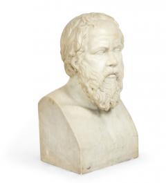 Pair of Neo classic Marble Diogenes Socrates Busts - 4200833