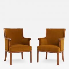 Pair of Neoclassical 1940s Armchairs - 2571300