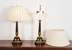 Pair of Neoclassical Bronze and Ormolu Tabletop Lamps - 3318648