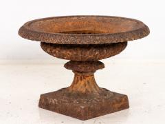 Pair of Neoclassical Cast Iron Urns French early 20th C  - 4168063