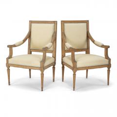 Pair of Neoclassical Swedish Armchairs - 2057684