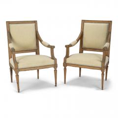 Pair of Neoclassical Swedish Armchairs - 2057685