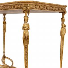 Pair of Neoclassical style ormolu and marble centre tables - 1543115