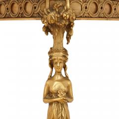 Pair of Neoclassical style ormolu and marble centre tables - 1543116