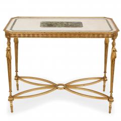 Pair of Neoclassical style ormolu and marble centre tables - 1543127