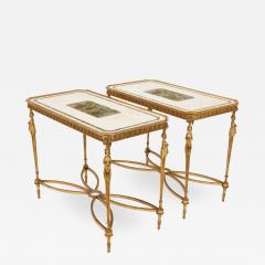 Pair of Neoclassical style ormolu and marble centre tables - 1545232