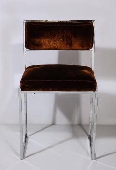 Pair of Nickel Side Chairs - 2147438