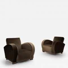 Pair of Norwegian Art Deco Armchairs Norway 1930s - 4466993