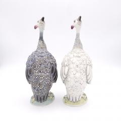 Pair of Nymphenburg Porcelain Guinea Fowl circa 1950 - 2639806