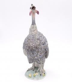 Pair of Nymphenburg Porcelain Guinea Fowl circa 1950 - 2639809