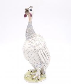 Pair of Nymphenburg Porcelain Guinea Fowl circa 1950 - 2639813