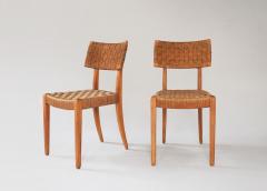 Pair of Oak Side Chairs - 2998593