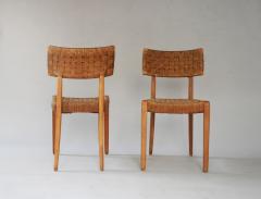 Pair of Oak Side Chairs - 2998594