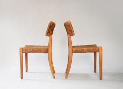 Pair of Oak Side Chairs - 2998595