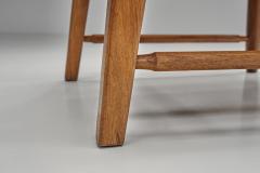 Pair of Oak Side Chairs with Rush Seats Europe 1960s - 4686982