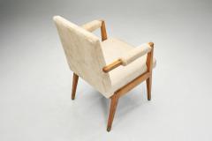 Pair of Oak and Ponyskin Side Chairs France ca 1930s - 4452540