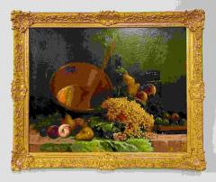 Pair of Oil on Canvas signed Tony Torta Stilllife Fruit Italian - 2507903