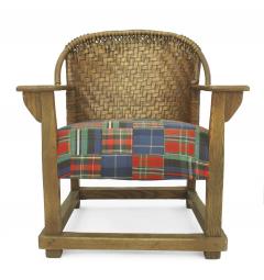 Pair of Old Hickory Plaid Arm Chairs - 1403488