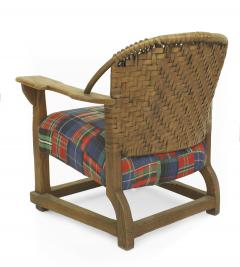 Pair of Old Hickory Plaid Arm Chairs - 1403490