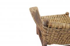 Pair of Old Hickory Woven Pine Arm Chairs - 1403457