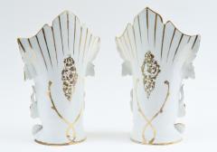 Pair of Old Paris Porcelain Decorative Pieces Vases  - 951340