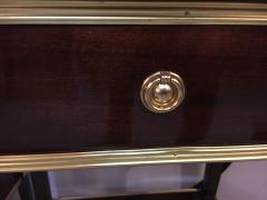 Pair of One Drawer Neoclassical Style Bronze Mounted Mahogany End Side Tables - 3010896