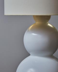 Pair of Opaline and Brass Table Lamps - 2573991