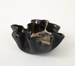 Pair of Organic Shaped Ceramic Bowls in Platinum Made By Aram C  - 4184048