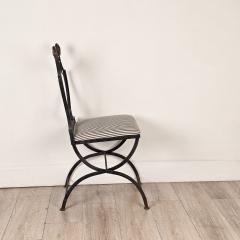 Pair of Original Jansen Swan Iron Chairs circa 1950 - 4183233