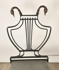Pair of Original Jansen Swan Iron Chairs circa 1950 - 4183238