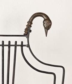 Pair of Original Jansen Swan Iron Chairs circa 1950 - 4183239