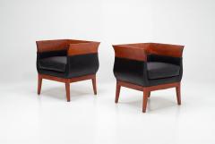 Pair of Orlando Diaz Azcuy Chalice Chairs 1985c  - 4615498