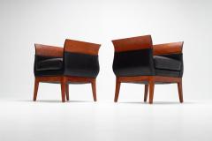 Pair of Orlando Diaz Azcuy Chalice Chairs 1985c  - 4615499