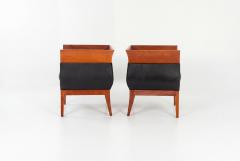 Pair of Orlando Diaz Azcuy Chalice Chairs 1985c  - 4615501