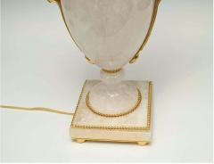 Pair of Ormolu Mount Rock Crystal Lamps - 4589248