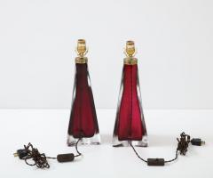 Pair of Orrefors Crystal Lamps - 2995008