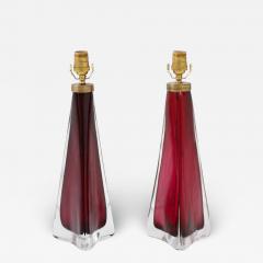 Pair of Orrefors Crystal Lamps - 2996739