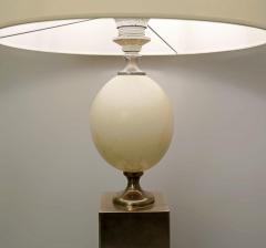 Pair of Ostrich Egg Lamps Maison Jansen Style - 1715405