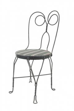 Pair of Outdoor Green Wire Chairs - 4670251