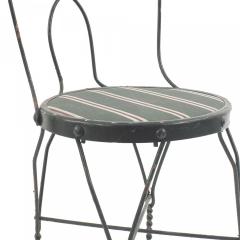 Pair of Outdoor Green Wire Chairs - 4670253