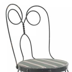 Pair of Outdoor Green Wire Chairs - 4670254