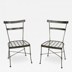 Pair of Outdoor Iron Side Chairs - 4186330