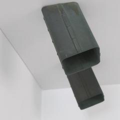 Pair of Outdoor Patinated Copper Ceiling Wall Lamps Finland 1950s - 4572901