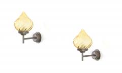 Pair of Outdoor Wall Lights in Copper Norway 1960s - 2229935