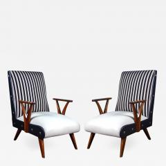 Pair of Outstanding Mid Century Brazilian Armchairs 1950 - 2158483